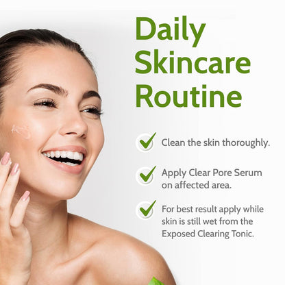 , Clear Pore Serum with 1% Salicylic Acid for Sensitive and Oily Skin – Gently Clears Blackheads, Minimizes Pores and Reduces Excess Oil – Natural, Non-Toxic and Cruelty Free