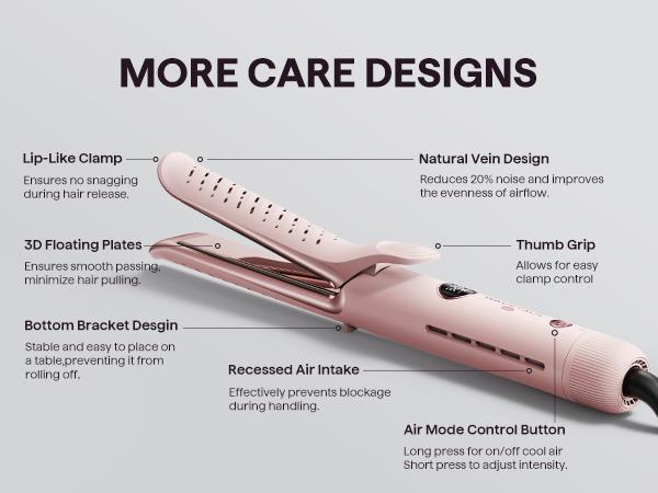 2-in-1 Hair Straightener & Curler 360° Airflow Styler