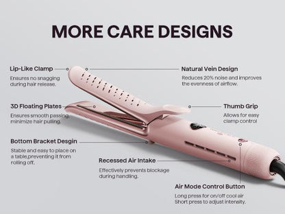 2-in-1 Hair Straightener & Curler 360° Airflow Styler