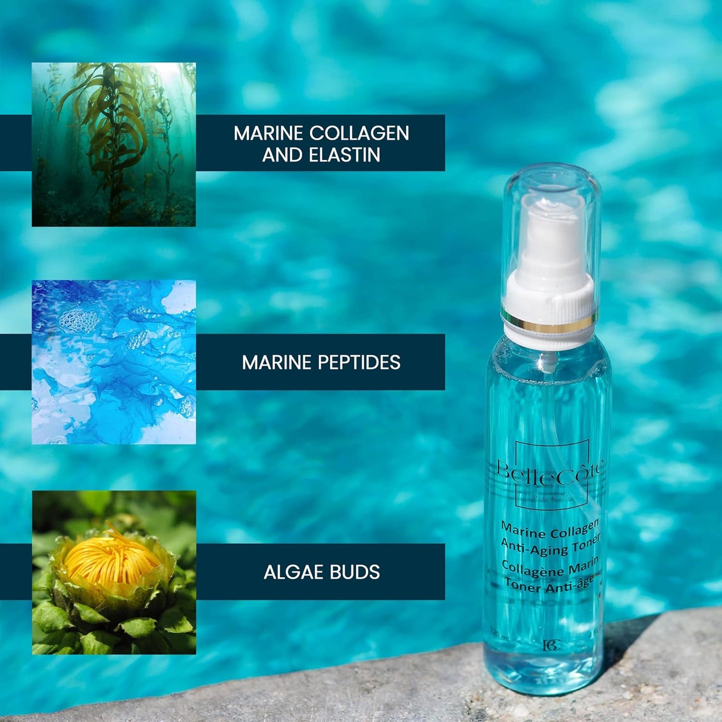 Face Mist Hydrating Spray with Peptides Facial Toner, Reduces Redness, Wrinkles, Dry Skin Setting Spray | Green Tea & Aloe Vera Extract (4 Fl Oz)