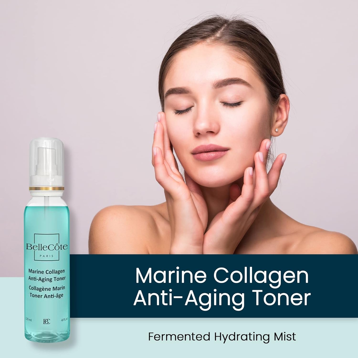 Face Mist Hydrating Spray with Peptides Facial Toner, Reduces Redness, Wrinkles, Dry Skin Setting Spray | Green Tea & Aloe Vera Extract (4 Fl Oz)