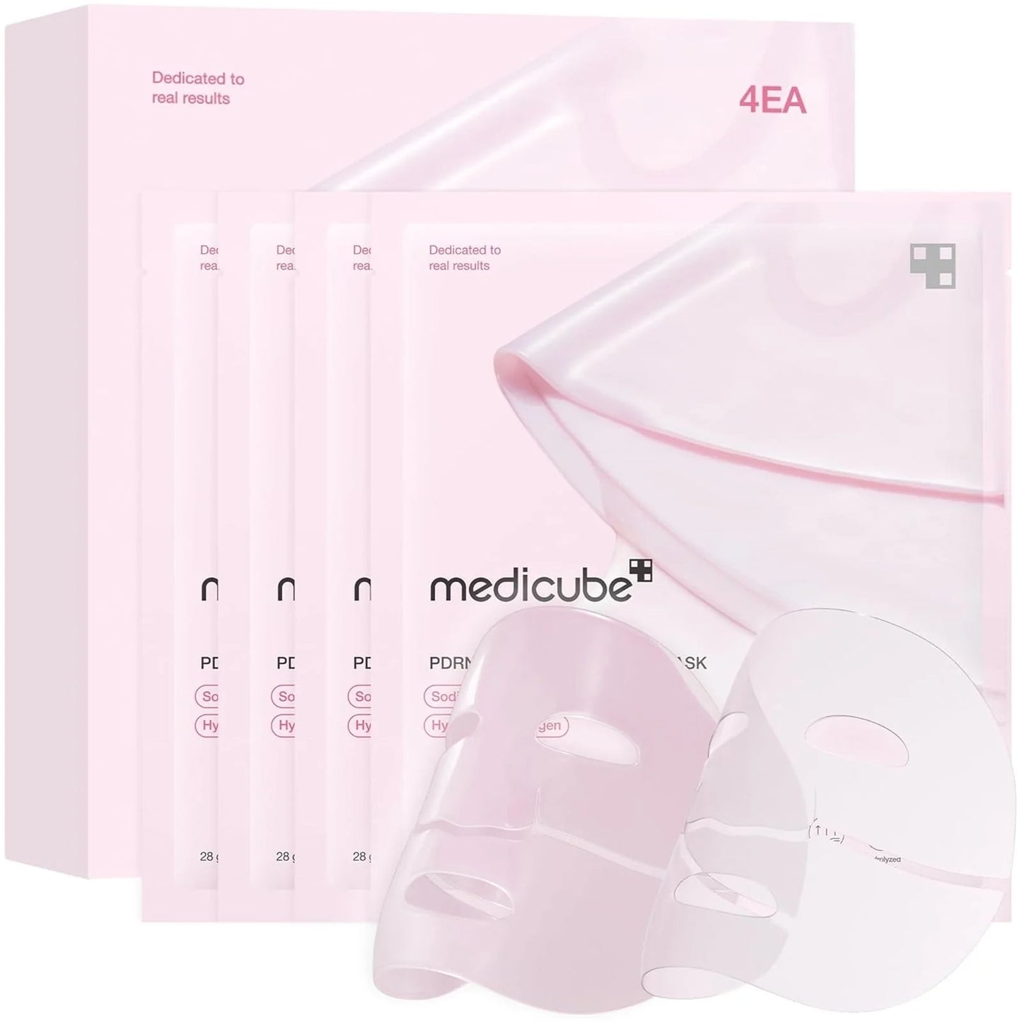 Salmon DNA PDRN Pink Collagen Jelly Gel Mask | Overnight Face Mask for Glass Glow Skin - 4Ea