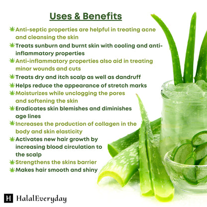 100% Pure Aloe Vera Gel Organically Sourced Skin Care Moisturizer Cosmetic Grade