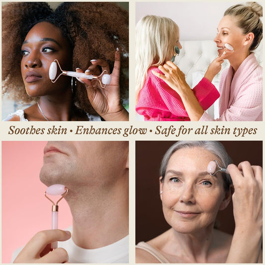 Rose Quartz Face Roller 