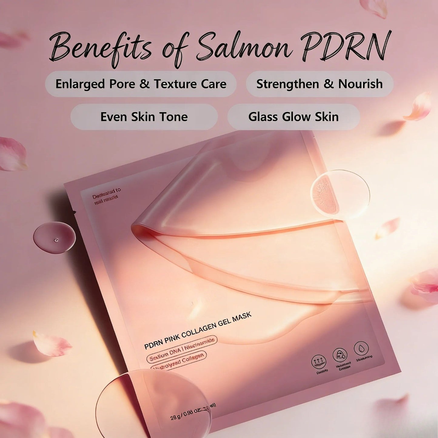 Salmon PDRN Pink Collagen Mask.Anti-Agin