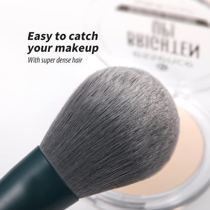 Makeup Gift Set 19 Pcs,17Pcs Makeup Brushes Set 1Pc Cleaning Mat 1Pc Makeup Sponge Make up Brushes for Foundation,Face Blending Powder, Contour, Bronzer,Highlight, Concealer, Eyeshadow