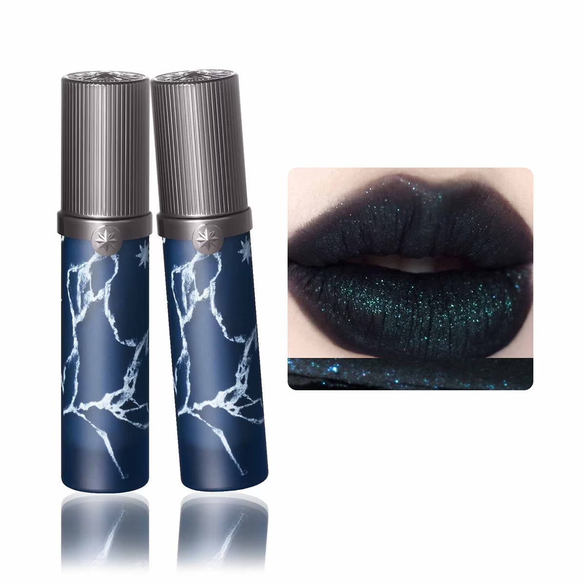 Love Whisper Matte Lip Stain, Long-Lasting Matte Liquid Lipstick, Velvety Lip Cream, Glitter Finish Lip Gloss
