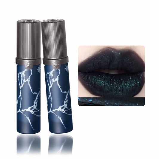 Love Whisper Matte Lip Stain, Long-Lasting Matte Liquid Lipstick, Velvety Lip Cream, Glitter Finish Lip Gloss