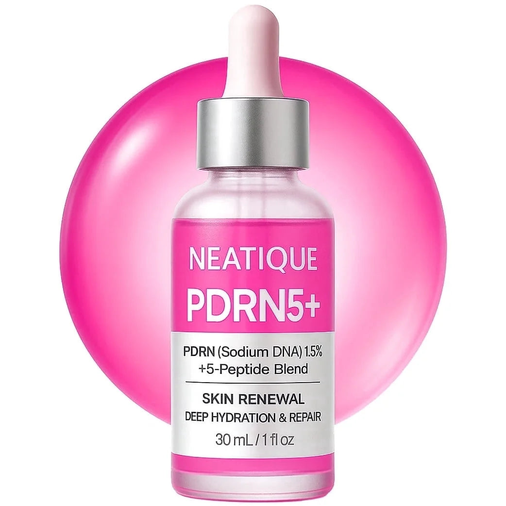 PDRN Serum by , PDRN (Sodium DNA) 1.5% + 5-Peptide Blend, Hydrating Face Serum, Moisture Barrier Support, Smooth & Plump-Looking Skin, Lightweight Essence, 1 Fl Oz (30 Ml)