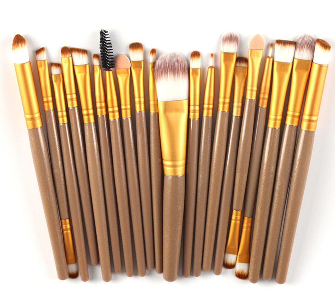 20Pcs Makeup BRUSHES Kit Set Powder Foundation Eyeshadow Eyeliner Lip Brush NEW