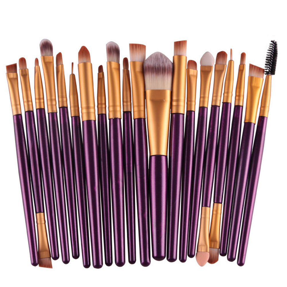 20Pcs Makeup BRUSHES Kit Set Powder Foundation Eyeshadow Eyeliner Lip Brush NEW
