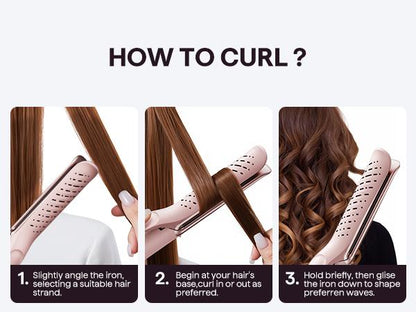 2-in-1 Hair Straightener & Curler 360° Airflow Styler