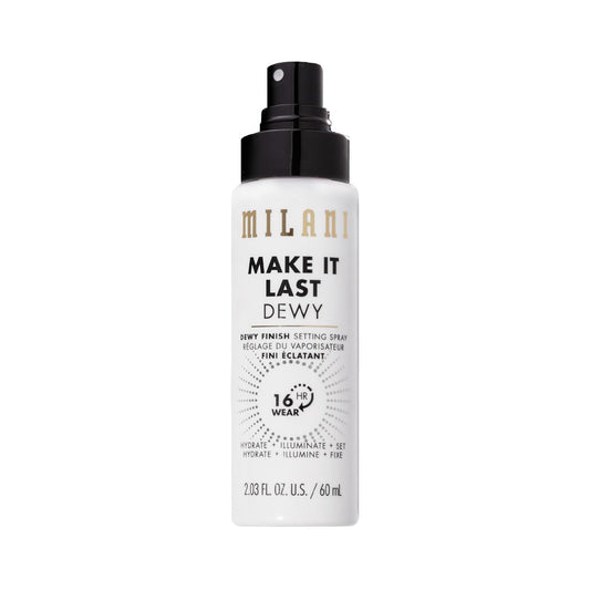 Setting Spray + Primer, Make It Last Dewy - Dewy Finish Moisturizing Formula for Glow on the Go, Setting Spray for Makeup and Face Primer, Prime + Set + Hydrate, 2.03 Fl. Oz