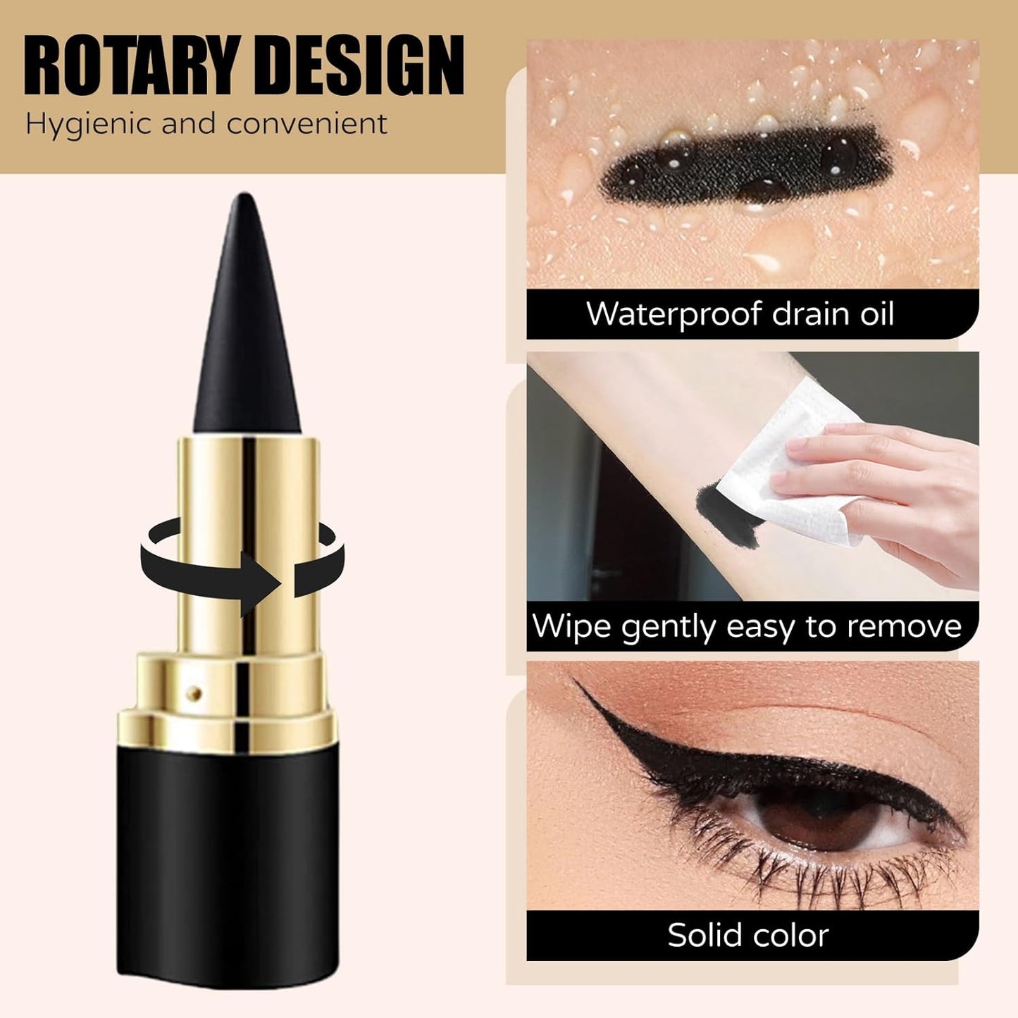 2 PCS Black Gel Eyeliner Stick