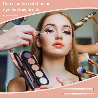 10PCS Lash Brushes for Cleansing, Eyelash Extension Cleansing Brush Lash Shampoo Bath Cleaning Brush Lash Cleanser Supplies for Eyelash Extensions White