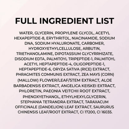 PDRN Serum by , PDRN (Sodium DNA) 1.5% + 5-Peptide Blend, Hydrating Face Serum, Moisture Barrier Support, Smooth & Plump-Looking Skin, Lightweight Essence, 1 Fl Oz (30 Ml)
