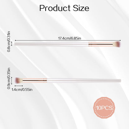 10PCS Lash Brushes for Cleansing, Eyelash Extension Cleansing Brush Lash Shampoo Bath Cleaning Brush Lash Cleanser Supplies for Eyelash Extensions White