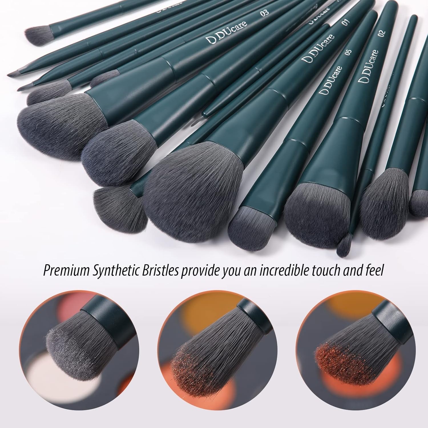 Makeup Gift Set 19 Pcs,17Pcs Makeup Brushes Set 1Pc Cleaning Mat 1Pc Makeup Sponge Make up Brushes for Foundation,Face Blending Powder, Contour, Bronzer,Highlight, Concealer, Eyeshadow