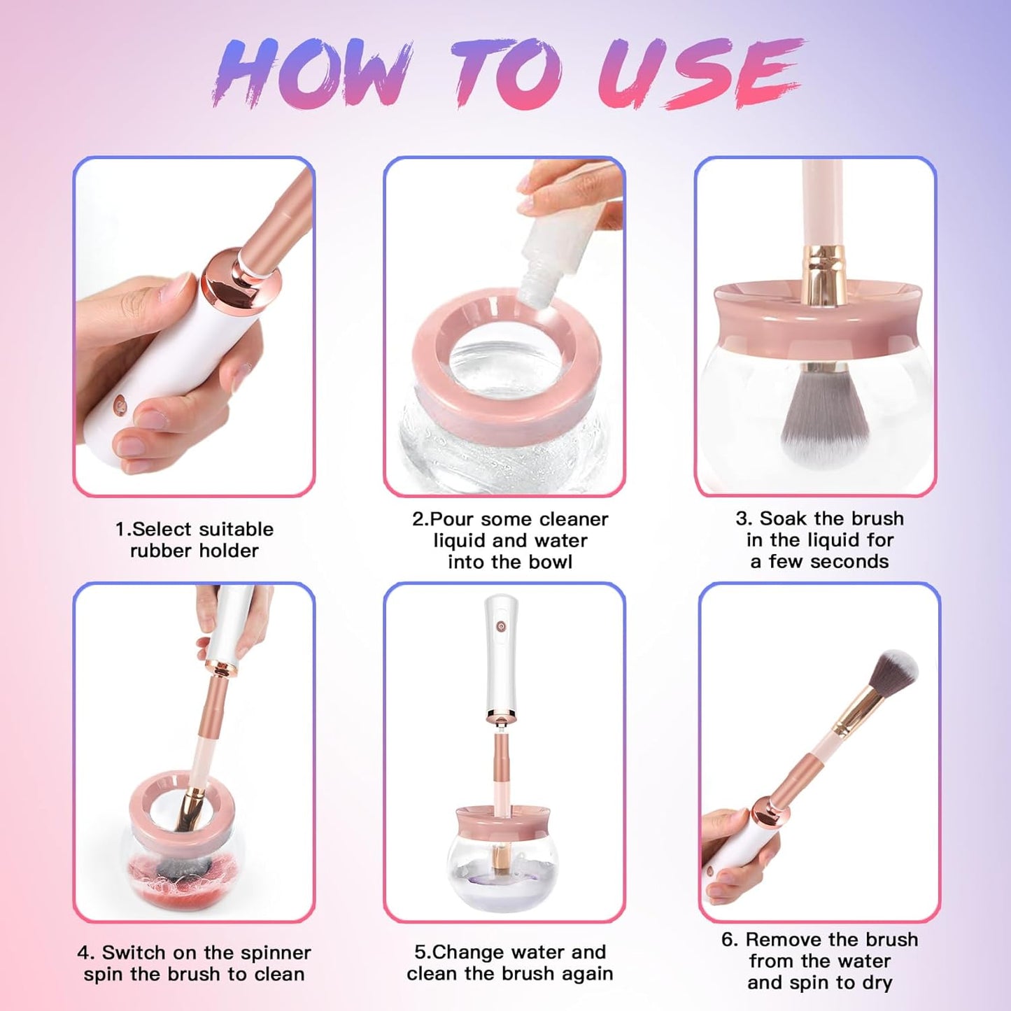 Makeup Brush Cleaner Machine 
