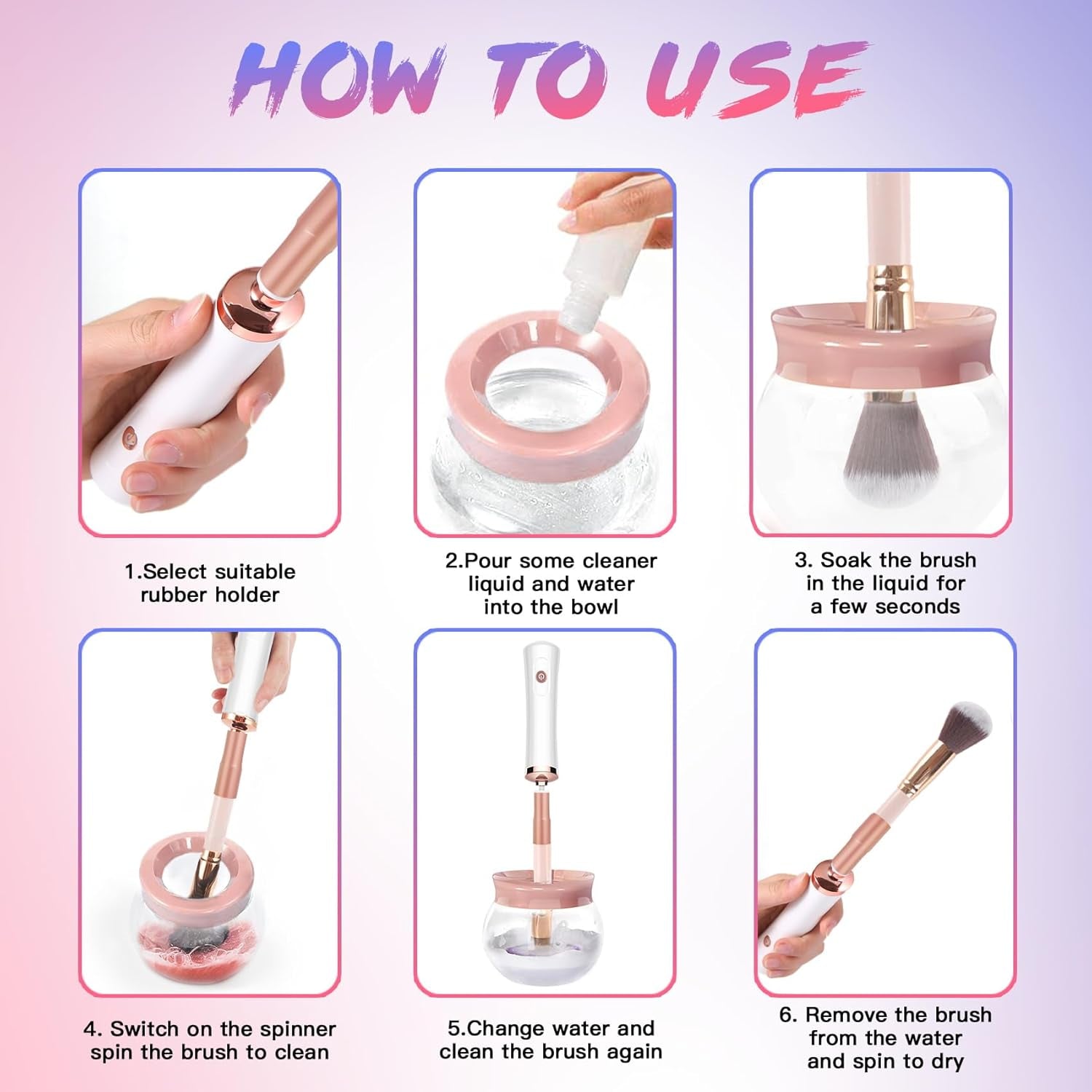 Makeup Brush Cleaner Machine 