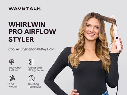 2-in-1 Hair Straightener & Curler 360° Airflow Styler