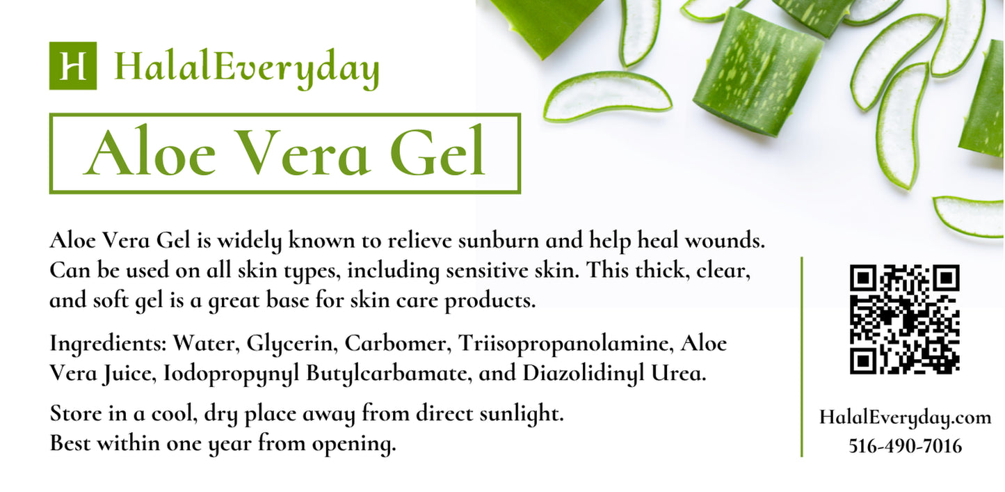100% Pure Aloe Vera Gel Organically Sourced Skin Care Moisturizer Cosmetic Grade