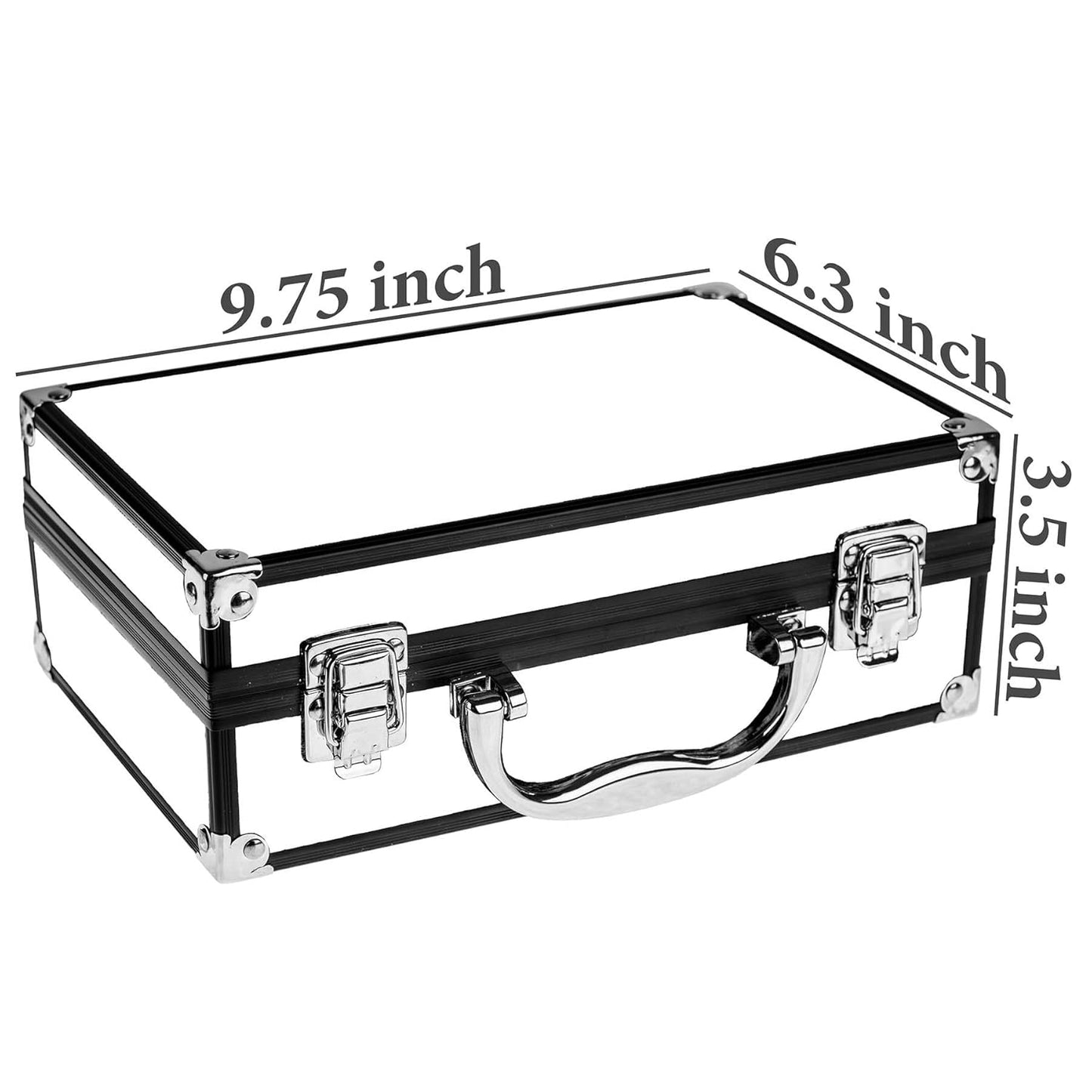 Carry All Make up Train Case with Pro Makeup Set, Beauty Brushes, Lipsticks, Eye Shadows, Blushes, Powders, and More - Reusable Cosmetics Storage Organizer - Premium Gift Packaging - Black
